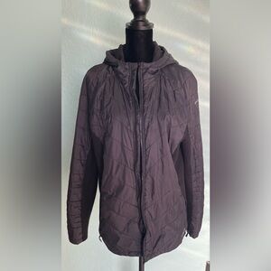 Women's Black Hooded Puffer Jacket